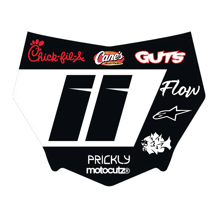 CUSTOM MOTOCUTZ FRONT PLATE DECAL