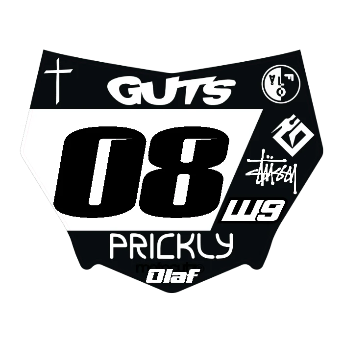 CUSTOM MOTOCUTZ FRONT PLATE DECAL
