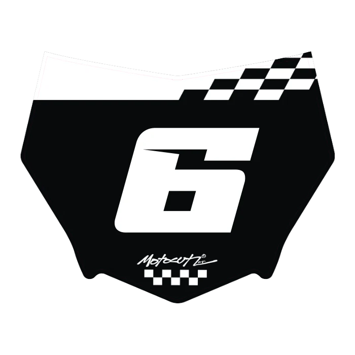 CUSTOM MOTOCUTZ FRONT PLATE DECAL