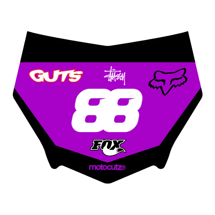 CUSTOM MOTOCUTZ FRONT PLATE DECAL