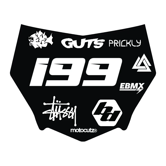 CUSTOM MOTOCUTZ FRONT PLATE DECAL