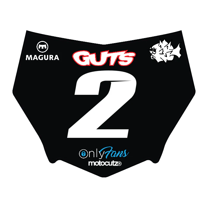 CUSTOM MOTOCUTZ FRONT PLATE DECAL