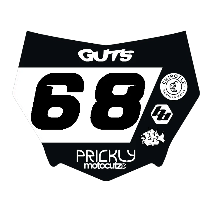 CUSTOM MOTOCUTZ FRONT PLATE DECAL