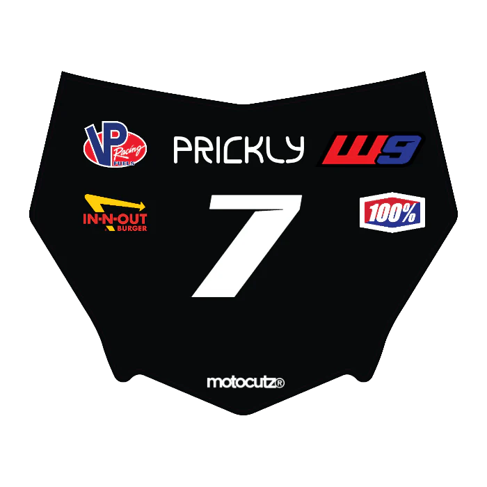 CUSTOM MOTOCUTZ FRONT PLATE DECAL