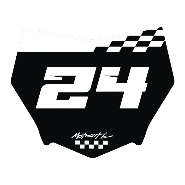 CUSTOM MOTOCUTZ FRONT PLATE DECAL