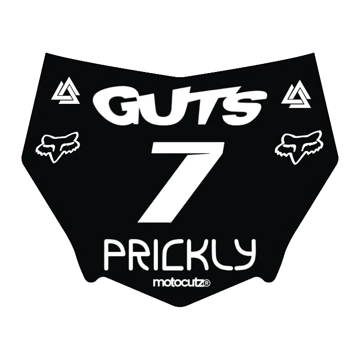 CUSTOM MOTOCUTZ FRONT PLATE DECAL