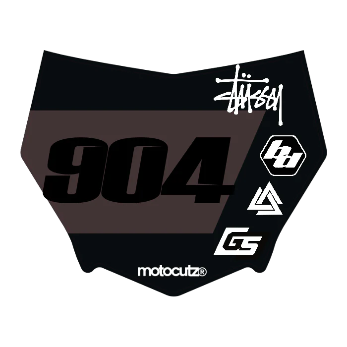 CUSTOM MOTOCUTZ FRONT PLATE DECAL