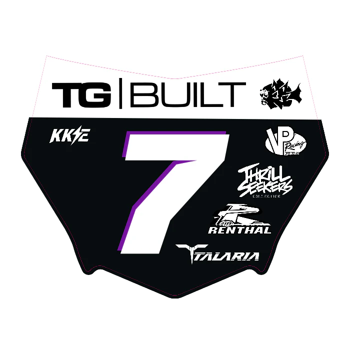 CUSTOM MOTOCUTZ FRONT PLATE DECAL