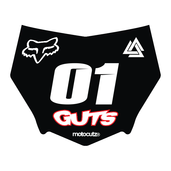 CUSTOM MOTOCUTZ FRONT PLATE DECAL