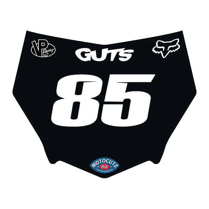 CUSTOM MOTOCUTZ FRONT PLATE DECAL