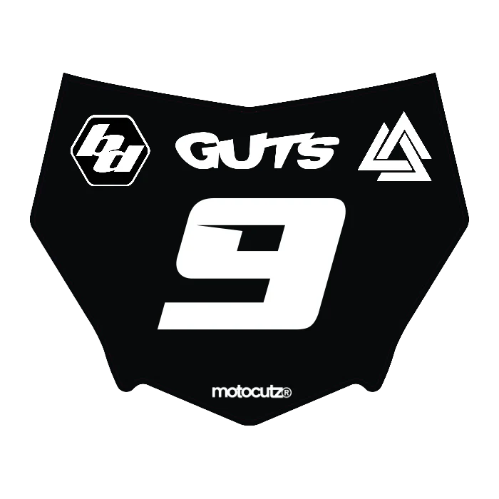 CUSTOM MOTOCUTZ FRONT PLATE DECAL