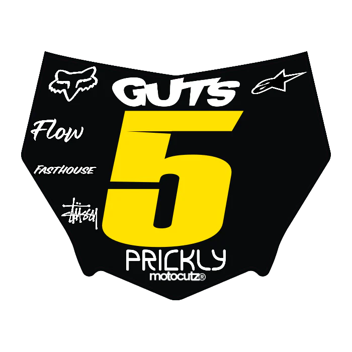CUSTOM MOTOCUTZ FRONT PLATE DECAL