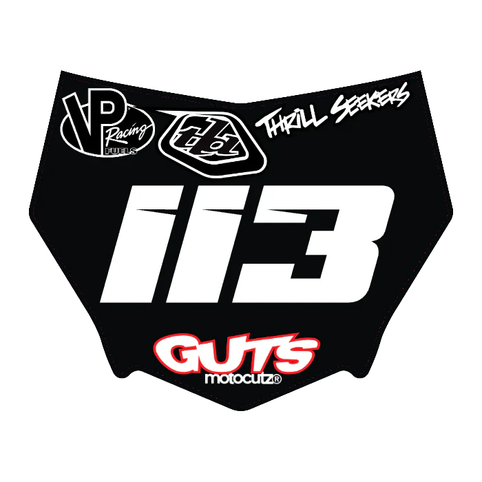 CUSTOM MOTOCUTZ FRONT PLATE DECAL