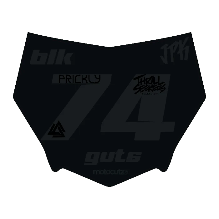 CUSTOM MOTOCUTZ FRONT PLATE DECAL