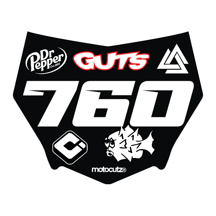 CUSTOM MOTOCUTZ FRONT PLATE DECAL