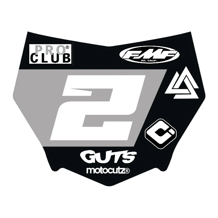CUSTOM MOTOCUTZ FRONT PLATE DECAL