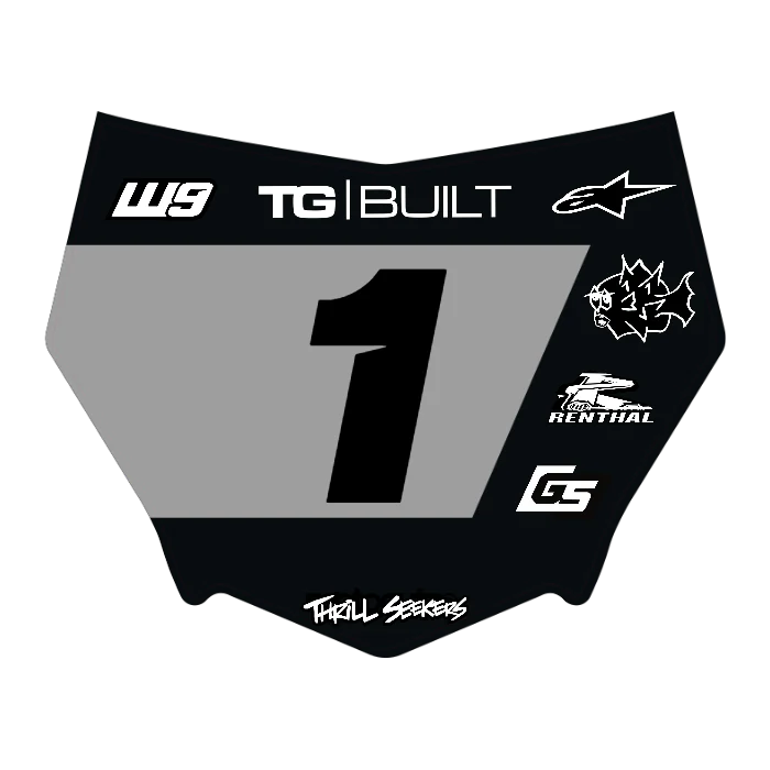CUSTOM MOTOCUTZ FRONT PLATE DECAL