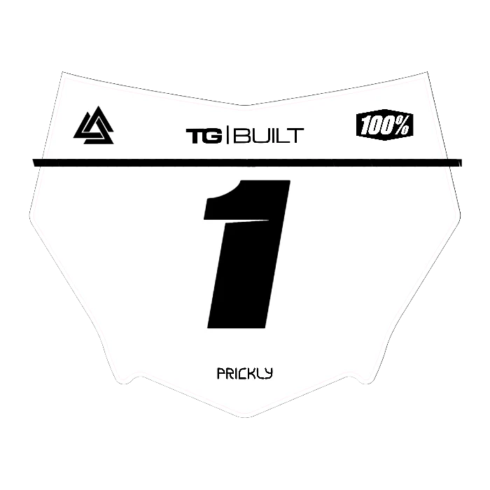 CUSTOM MOTOCUTZ FRONT PLATE DECAL