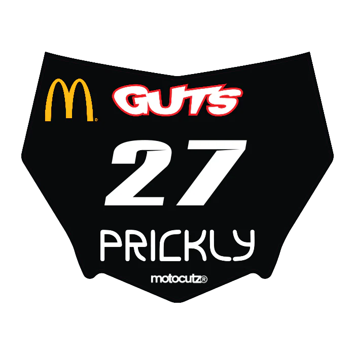 CUSTOM MOTOCUTZ FRONT PLATE DECAL