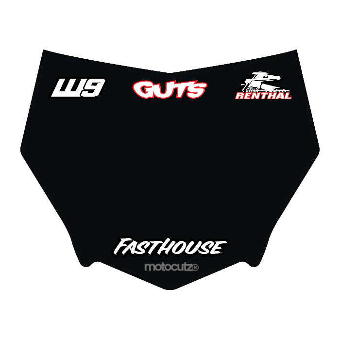 CUSTOM MOTOCUTZ FRONT PLATE DECAL
