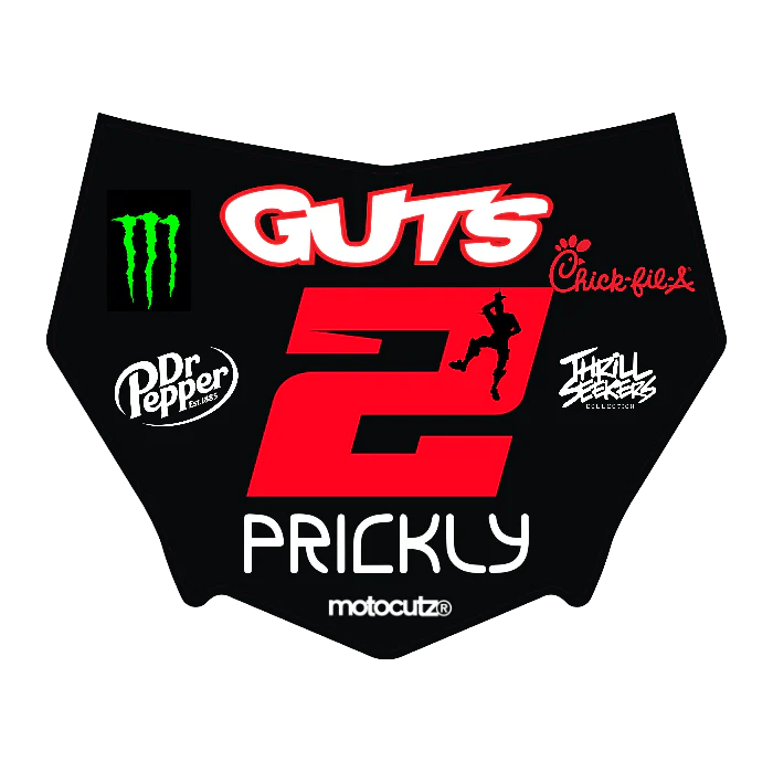 CUSTOM MOTOCUTZ FRONT PLATE DECAL