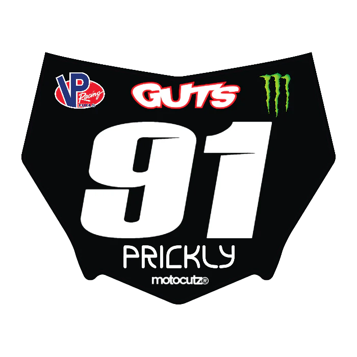 CUSTOM MOTOCUTZ FRONT PLATE DECAL