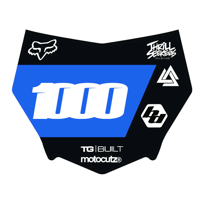 CUSTOM MOTOCUTZ FRONT PLATE DECAL