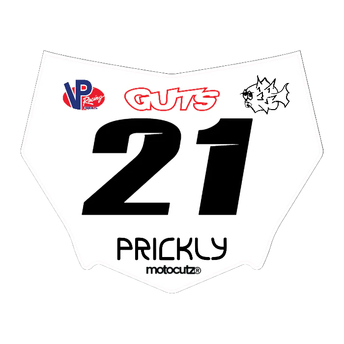 CUSTOM MOTOCUTZ FRONT PLATE DECAL