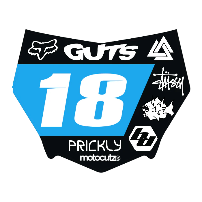 CUSTOM MOTOCUTZ FRONT PLATE DECAL