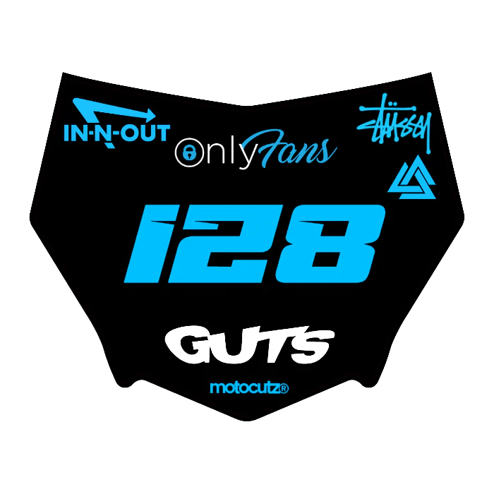 CUSTOM MOTOCUTZ FRONT PLATE DECAL