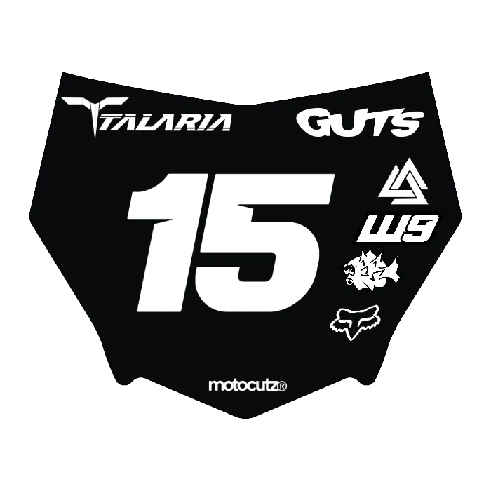 CUSTOM MOTOCUTZ FRONT PLATE DECAL