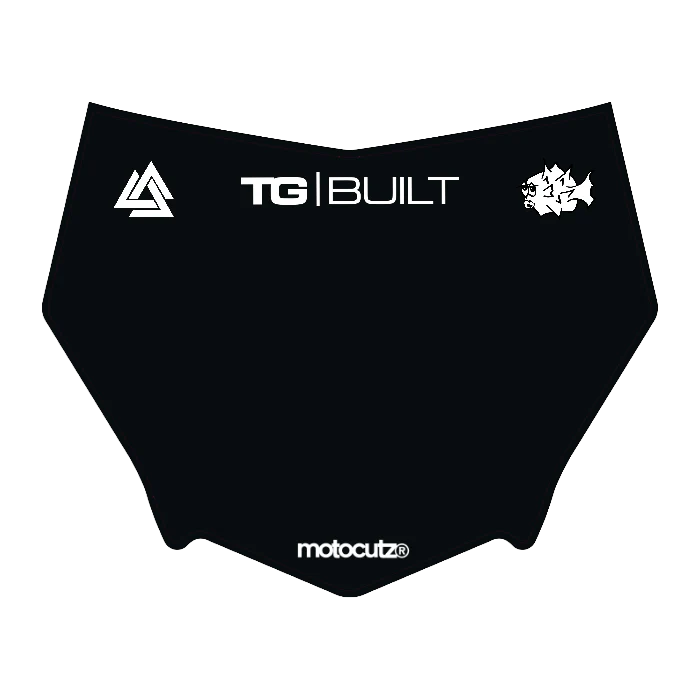 CUSTOM MOTOCUTZ FRONT PLATE DECAL