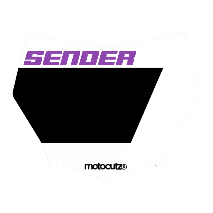 CUSTOM MOTOCUTZ FRONT PLATE DECAL
