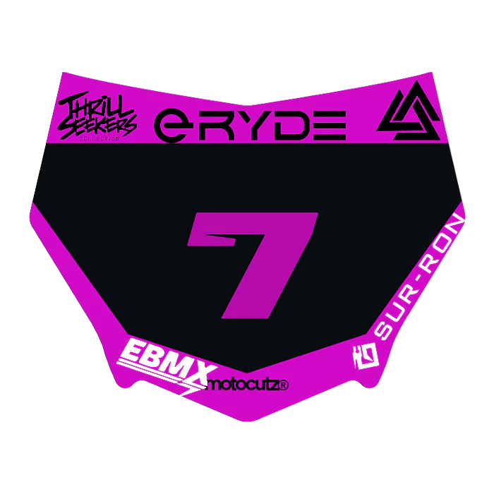 CUSTOM MOTOCUTZ FRONT PLATE DECAL