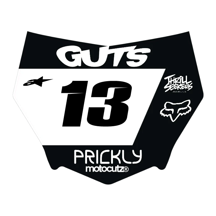 CUSTOM MOTOCUTZ FRONT PLATE DECAL