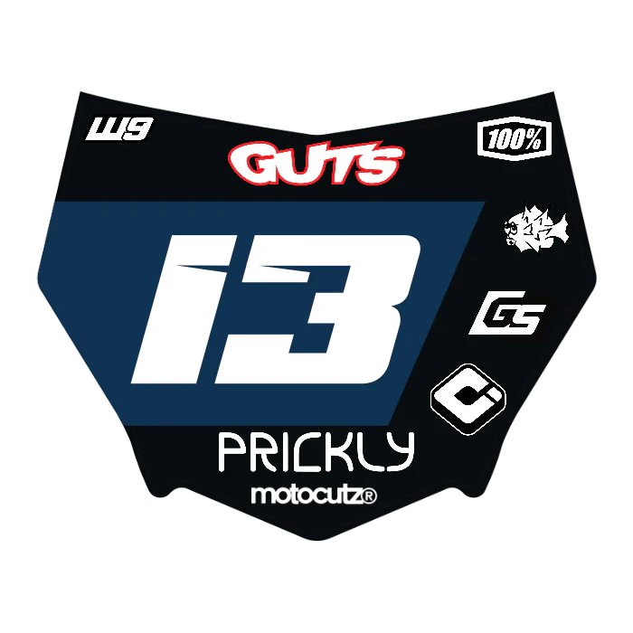 CUSTOM MOTOCUTZ FRONT PLATE DECAL