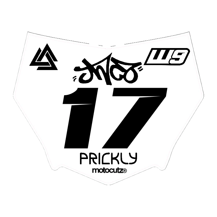 CUSTOM MOTOCUTZ FRONT PLATE DECAL