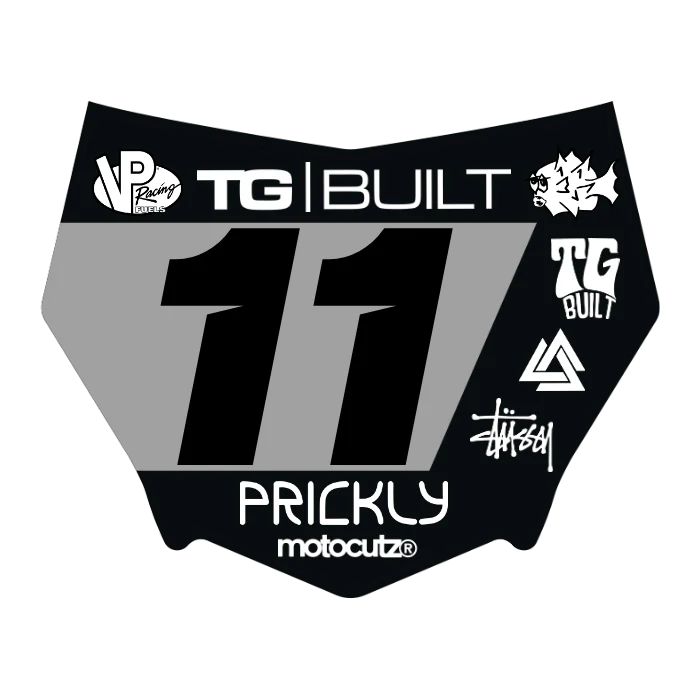 CUSTOM MOTOCUTZ FRONT PLATE DECAL