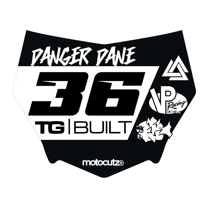 CUSTOM MOTOCUTZ FRONT PLATE DECAL