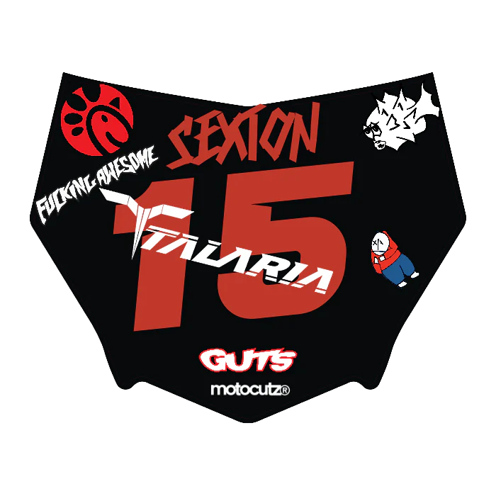 CUSTOM MOTOCUTZ FRONT PLATE DECAL
