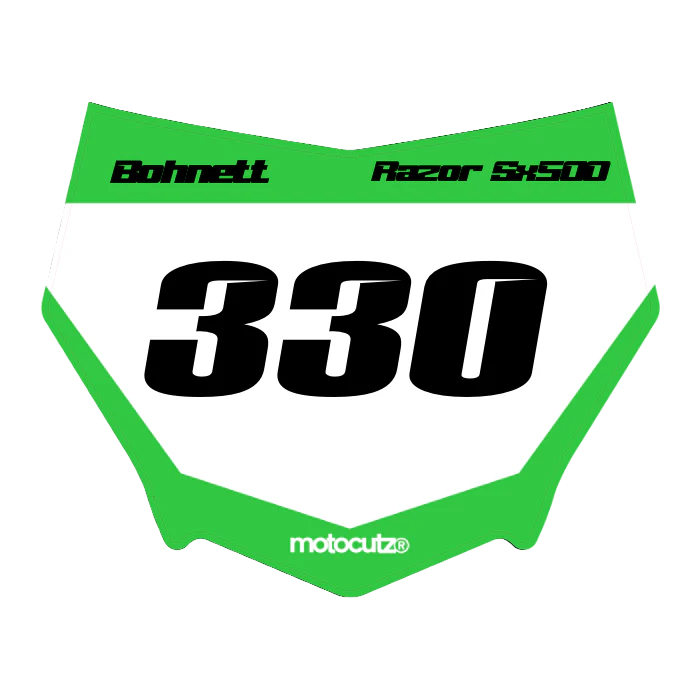 CUSTOM MOTOCUTZ FRONT PLATE DECAL