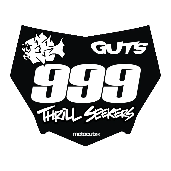 CUSTOM MOTOCUTZ FRONT PLATE DECAL