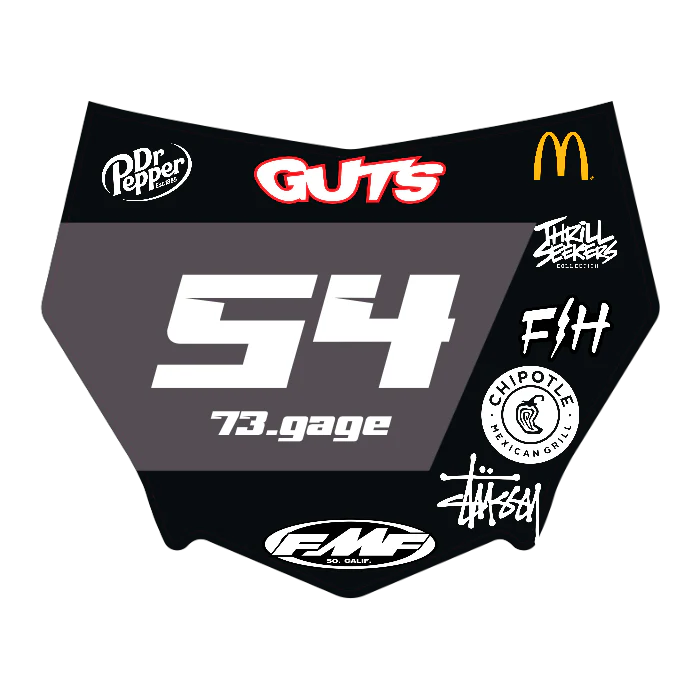 CUSTOM MOTOCUTZ FRONT PLATE DECAL