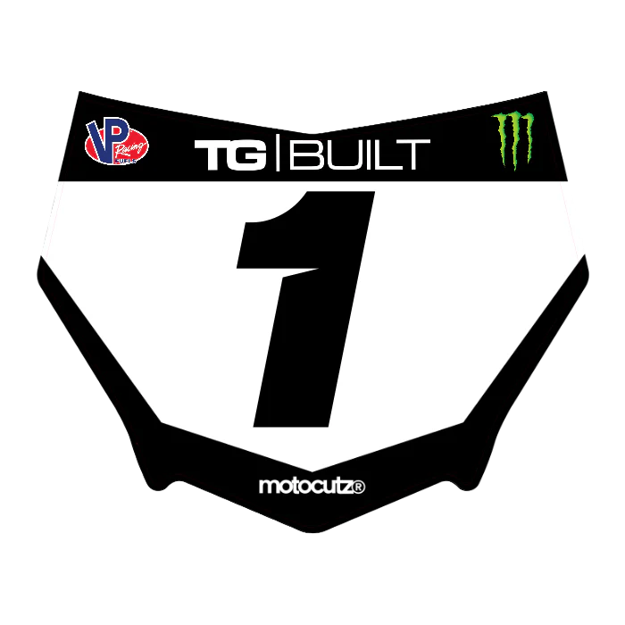 CUSTOM MOTOCUTZ FRONT PLATE DECAL
