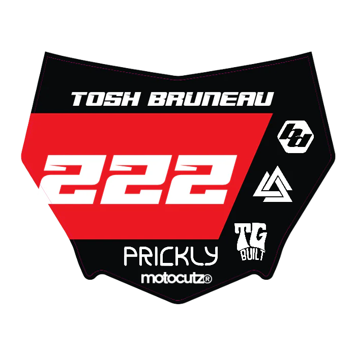 CUSTOM MOTOCUTZ FRONT PLATE DECAL