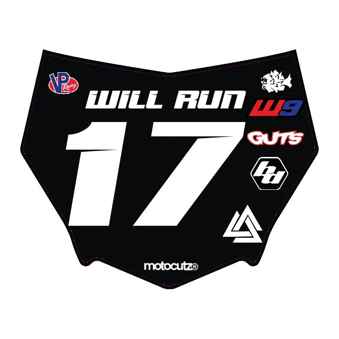 CUSTOM MOTOCUTZ FRONT PLATE DECAL