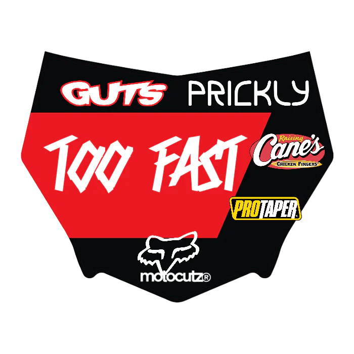 CUSTOM MOTOCUTZ FRONT PLATE DECAL