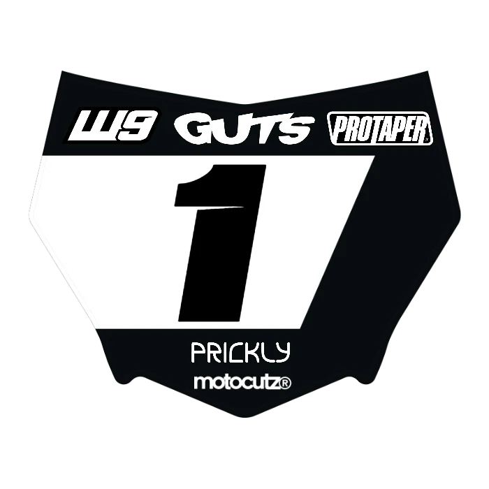 CUSTOM MOTOCUTZ FRONT PLATE DECAL