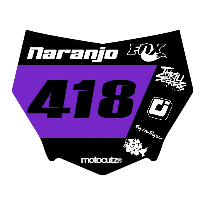 CUSTOM MOTOCUTZ FRONT PLATE DECAL
