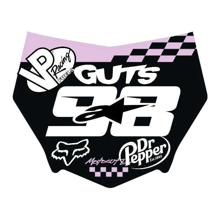 CUSTOM MOTOCUTZ FRONT PLATE DECAL